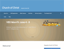 Tablet Screenshot of churchofchristaugustaks.org